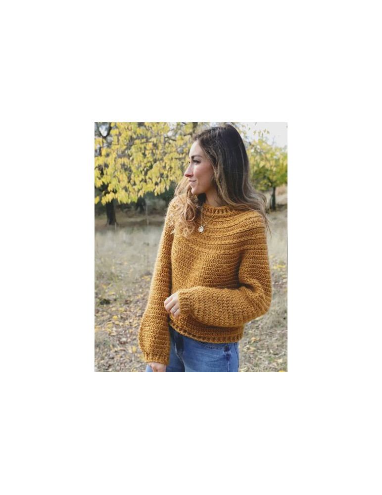 Topdown Polke Sweater Brown Ochre