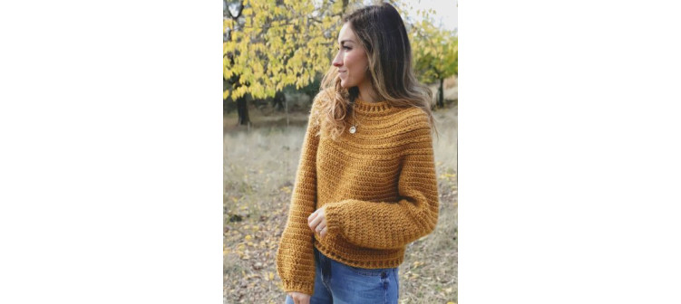 Knitive Kit Topdown Brown Ochre