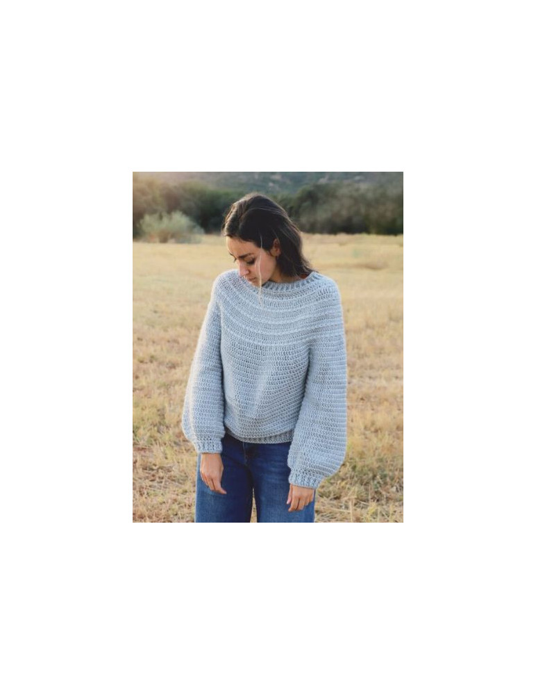 Topdown Polke Sweater Pearl Grey