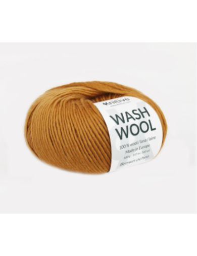 Ovillo individual Brown Ochre de Wash Wool