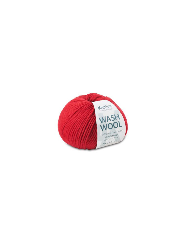 Ovillo de Wash Wool - Passion Red