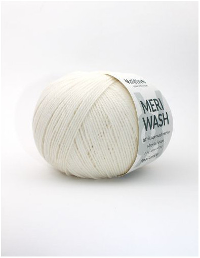 Ovillo individual Pearl White de Meriwash Ovillo individual Pearl White de Meriwash