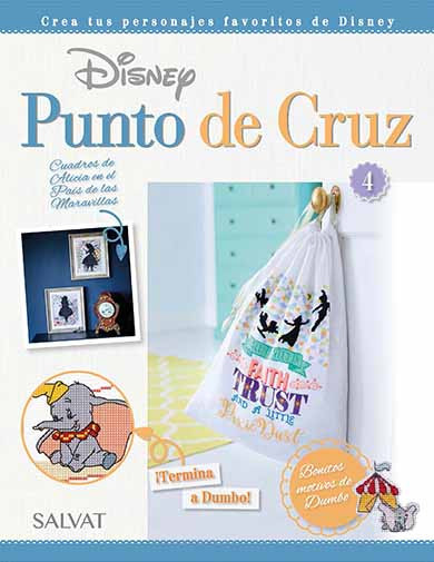 Fascículo Disney Punto de Cruz 04 + 2 hilos