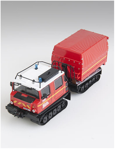 Camión de bomberos Chenillette Hägglunds BV 206 + módulo de transporte multiusos Camión de bomberos Chenillette Hägglunds BV 206 + módulo de transporte multiusos