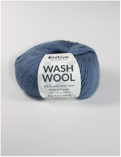 Ovillo individual Fantasy Blue de Wash Wool Ovillo individual Fantasy Blue de Wash Wool