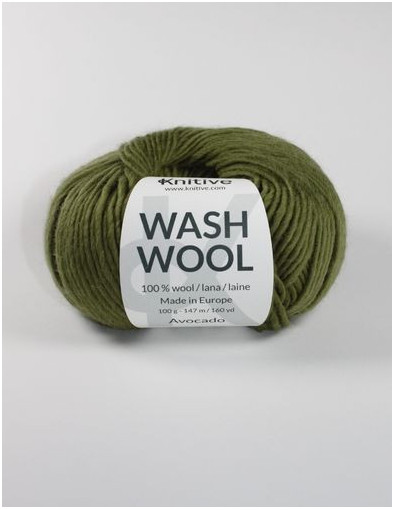 Ovillo individual  Avocado de Wash Wool Ovillo individual  Avocado de Wash Wool