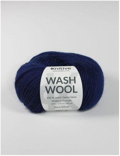 Ovillo individual  Sea Blue de Wash Wool Ovillo individual  Sea Blue de Wash Wool