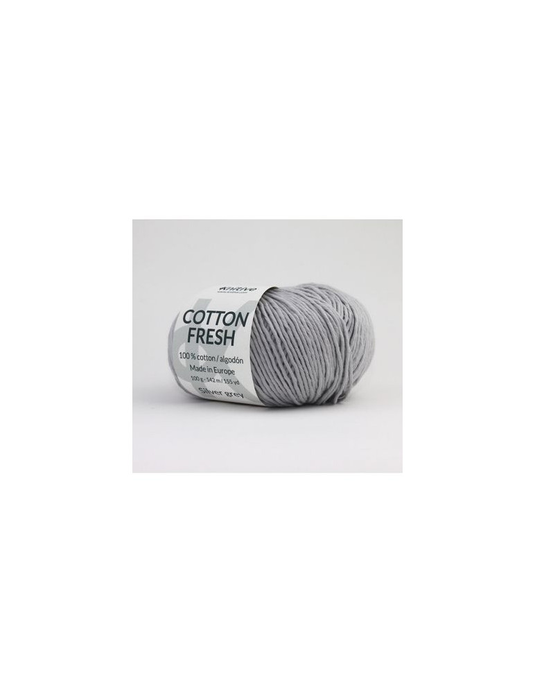 Ovillo de Cotton Fresh Silver Gray