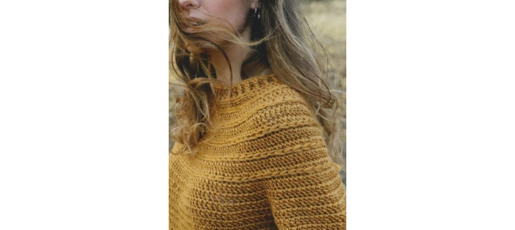 Knitive Kit Topdown Brown Ochre