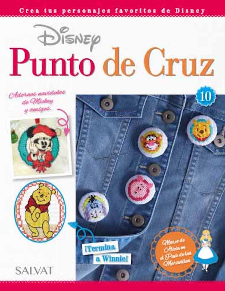 Fascículo Disney Punto de Cruz 10 + 2 hilos