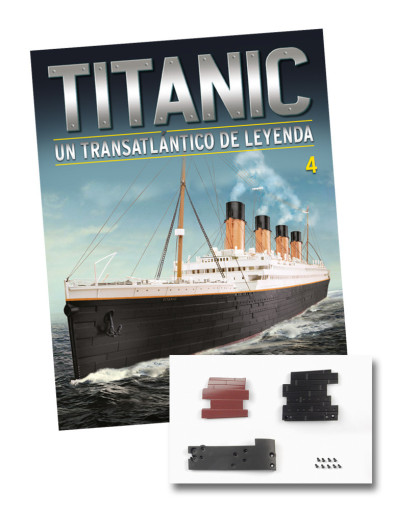 Fascículo Nº 4 + piezas de la parte izquierda del casco Fascículo Nº 4 + piezas de la parte izquierda del casco