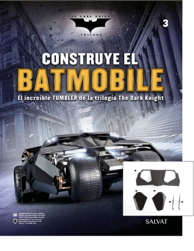 Fascículo Nº 3 + el panel frontal del habitáculo con cristales transparentes y limpiaparabrisas Fascículo Nº 3 + el panel frontal del habitáculo con cristales transparentes y limpiaparabrisas