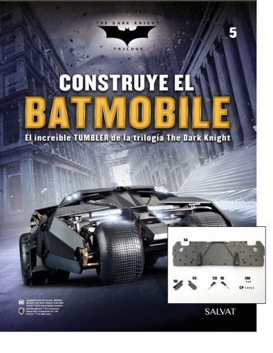 Fascículo Nº 5 + el mamparo frontal con dos soportes y vástagos Fascículo Nº 5 + el mamparo frontal con dos soportes y vástagos