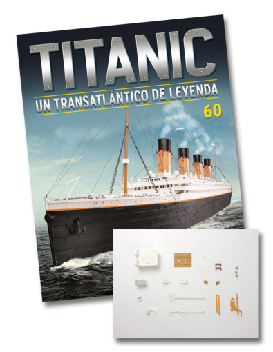 Fascículo Nº 60 + botes y pescantes de popa de babor Fascículo Nº 60 + botes y pescantes de popa de babor