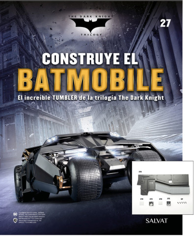 Fascículo Nº 27 + el mamparo izquierdo del habitáculo del Batmobile Fascículo Nº 27 + el mamparo izquierdo del habitáculo del Batmobile