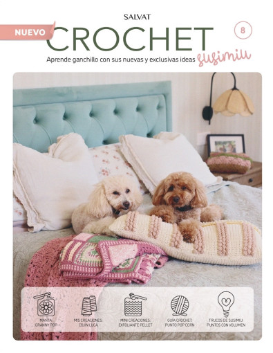 Fascículo 8 + cono de algodón color ciruela Fascículo 8 + cono de algodón color ciruela