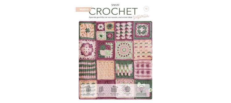 Fascículo 10 + cono de algodón color peonía