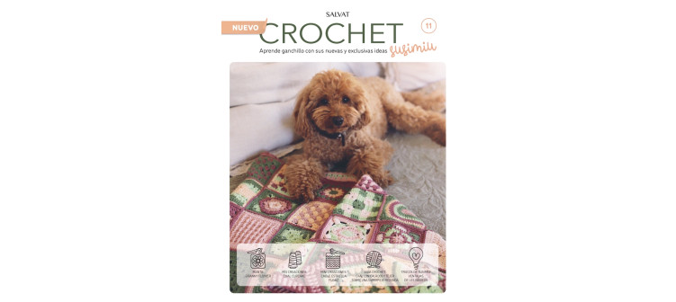 Fascículo 11 + cono de algodón color clavel