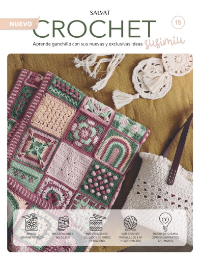 Fascículo 15 + cono de algodón color peonía Fascículo 15 + cono de algodón color peonía