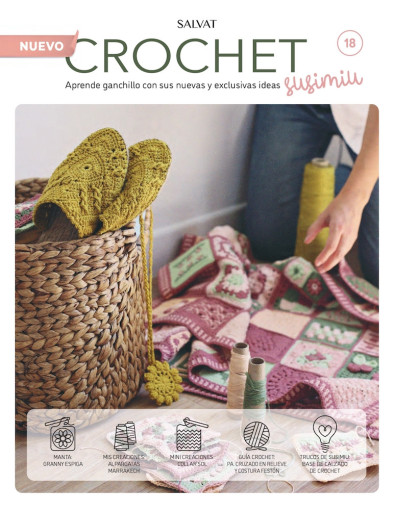 Fascículo 18 + cono de algodón color ciruela