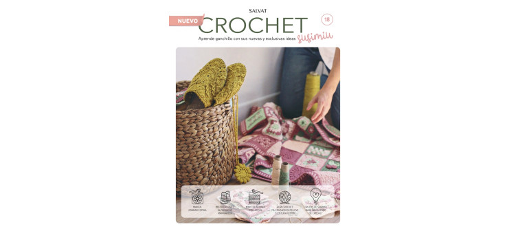 Fascículo 18 + cono de algodón color ciruela