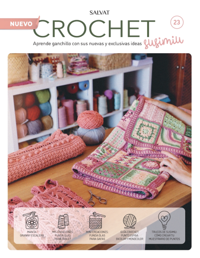 Fascículo 23 + cono de algodón color melocotón Fascículo 23 + cono de algodón color melocotón