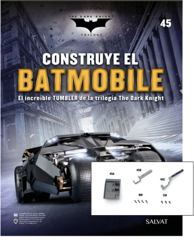 Fascículo Nº 45 + elementos de los amortiguadores izquierdos de tu Batmobile Fascículo Nº 45 + elementos de los amortiguadores izquierdos de tu Batmobile