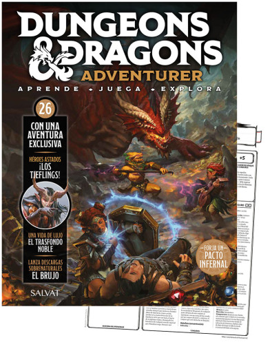Fascículo 26 + juego de dados metálicos + hoja de personaje Fascículo 26 + juego de dados metálicos + hoja de personaje
