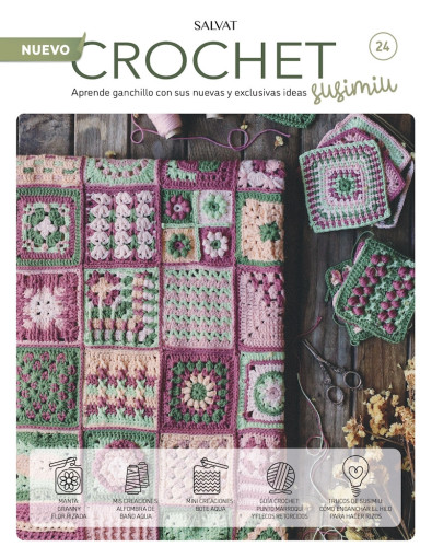 Fascículo 24 + cono de algodón color ciruela Fascículo 24 + cono de algodón color ciruela