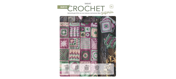 Fascículo 24 + cono de algodón color ciruela