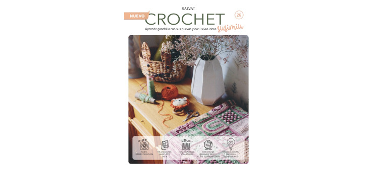 Fascículo 26 + cono de algodón color peonía