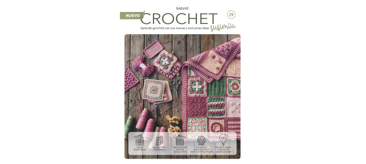 Fascículo 29 + cono de algodón color ciruela