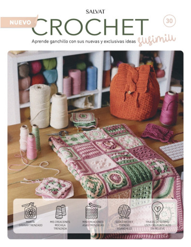 Fascículo 30 + cono de algodón color clavel Fascículo 30 + cono de algodón color clavel