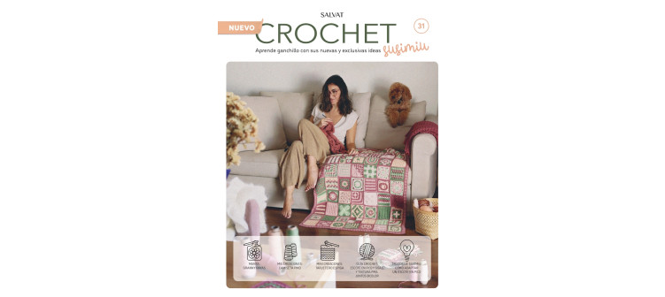 Fascículo 31 + cono de algodón color ciruela