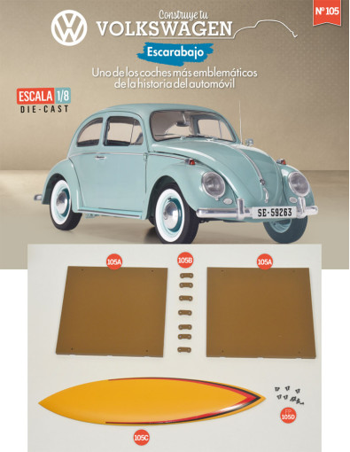 Fascículo 105 + plataforma para la tienda de campaña y la tabla de surf Fascículo 105 + plataforma para la tienda de campaña y la tabla de surf