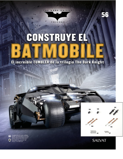 Fascículo Nº 56 + soportes, vainas y amortiguadores de tu Batmobile Fascículo Nº 56 + soportes, vainas y amortiguadores de tu Batmobile