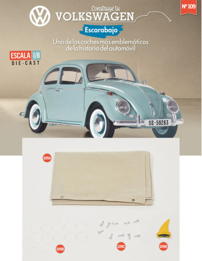 Fascículo 109 + sobretecho de la tienda de campaña y aleta de la tabla de surf Fascículo 109 + sobretecho de la tienda de campaña y aleta de la tabla de surf