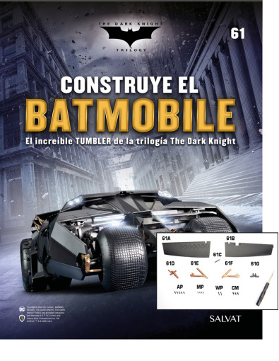 Fascículo Nº 61 + la primera aleta izquierda de tu Batmobile Fascículo Nº 61 + la primera aleta izquierda de tu Batmobile