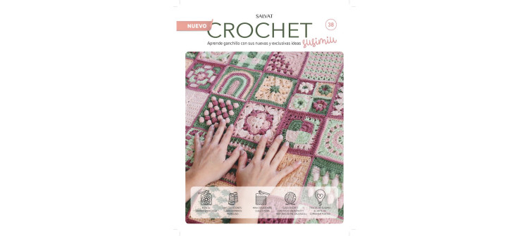 Fascículo 38 + cono de algodón color peonía