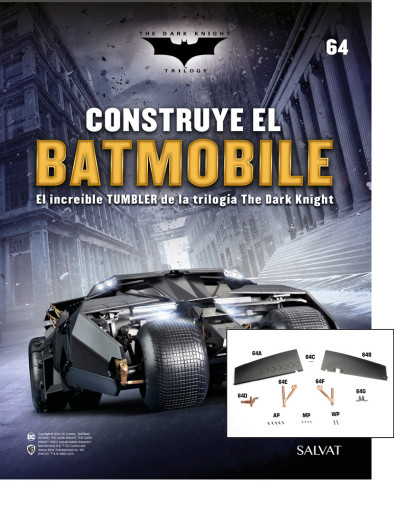 Fascículo Nº 64 + La primera aleta derecha de tu Batmobile Fascículo Nº 64 + La primera aleta derecha de tu Batmobile