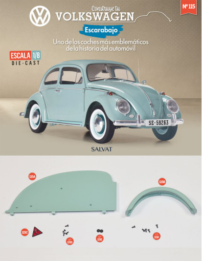 Fascículo 115 + lateral derecho del remolque y su guardabarros Fascículo 115 + lateral derecho del remolque y su guardabarros