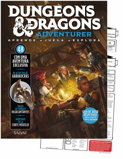 Fascículo 48 + mapa + hojas de personaje + juego de dados negros Fascículo 48 + mapa + hojas de personaje + juego de dados negros