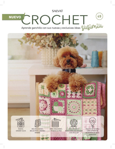 Fascículo 49 + cono de algodón color ciruela