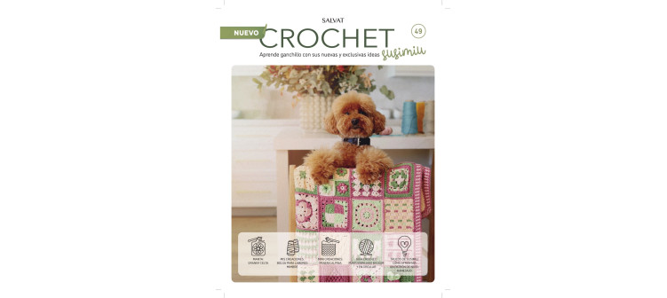 Fascículo 49 + cono de algodón color ciruela