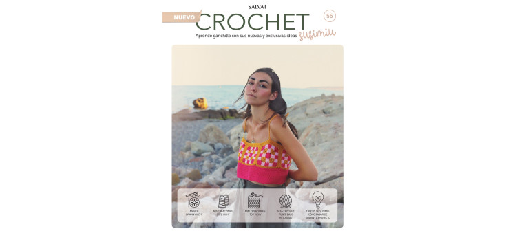 Fascículo 55 + cono de algodón color musgo