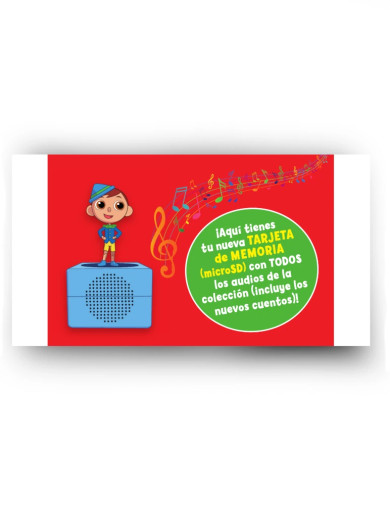 Audiocuentos - Tarjeta de memoria con los audios