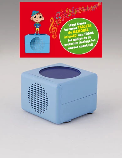 Audiocuentos - Altavoz + tarjeta de memoria con los audios