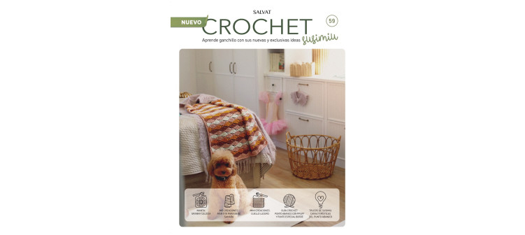 Fascículo 59 + cono de algodón color ciruela