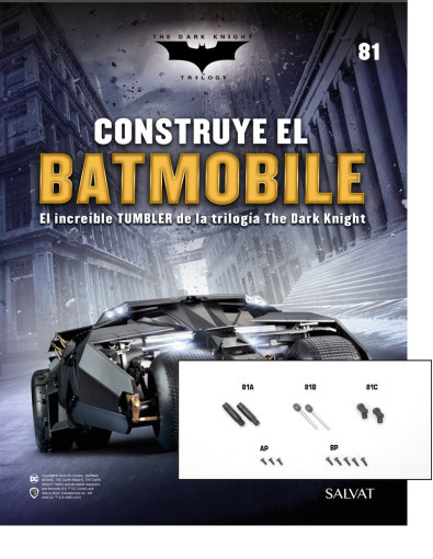 Fascículo Nº 81 + Los actuadores de la aleta derecha de tu Batmobile Fascículo Nº 81 + Los actuadores de la aleta derecha de tu Batmobile