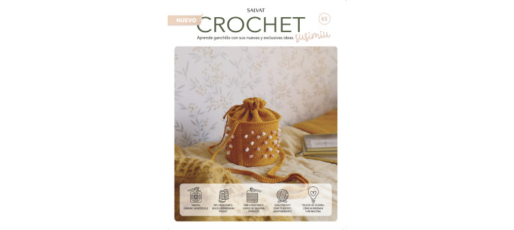 Fascículo 65 + cono de algodón color ciruela